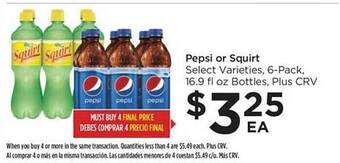 Food 4 Less Pepsi or squirt offer