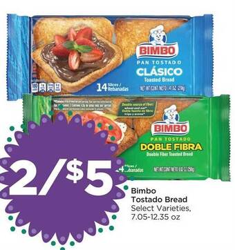Foods Co Bimbo tostado bread offer