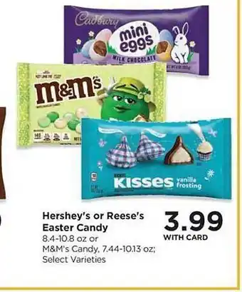 QFC Hershey's or reese's easter candy offer