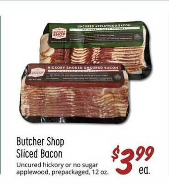 Sprouts Farmers Market Butcher shop sliced bacon offer