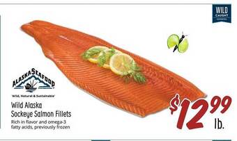 Sprouts Farmers Market Wild alaska sockeye salmon fillets offer