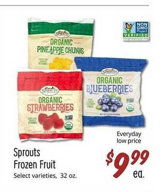 Sprouts Farmers Market Sprouts frozen fruit offer