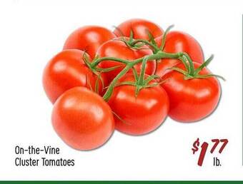 Sprouts Farmers Market On-the-vine cluster tomatoes offer