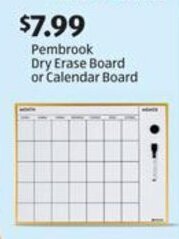 Aldi Pembrook Dry Erase Board or Calendar Board offer