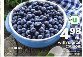 Albertsons Blueberries offer