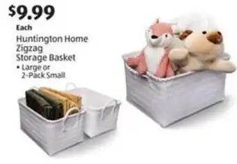 Aldi Huntington Home Zigzag Storage Basket offer