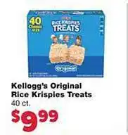 Family Fresh Market Kellogg's original rice krispies treats offer