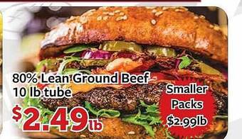Fareway 80% lean ground beef offer