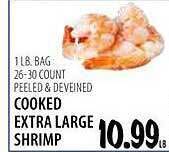 Karns Cooked extra large shrimp offer