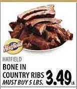 Bone in country ribs