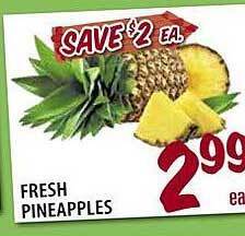 Karns Fresh pineapples offer