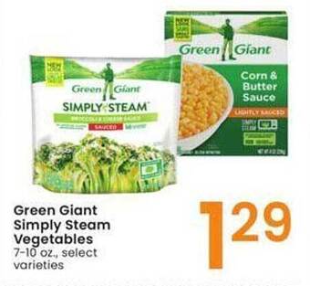 Albertsons Green giant simply steam vegetables offer