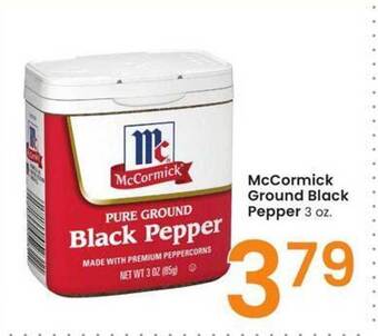 Albertsons Mccormick ground black pepper offer