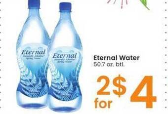 Albertsons Eternal water offer