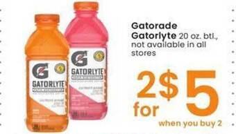 Albertsons Gatorade gatorlyte offer