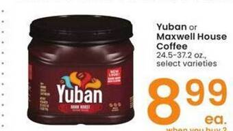 Albertsons Yuban or maxwell house coffee offer
