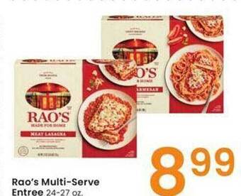 Albertsons Rao's multi-serve entree offer