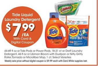 City Market Tide liquid laundry detergent offer