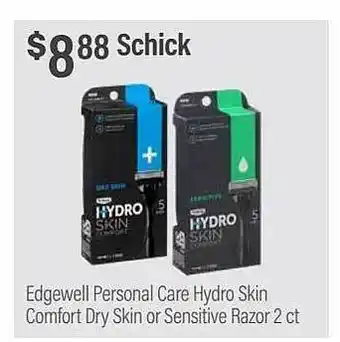 Commissary Schick edgewell personal care hydro skin comfort dry skin or sensitive razor offer