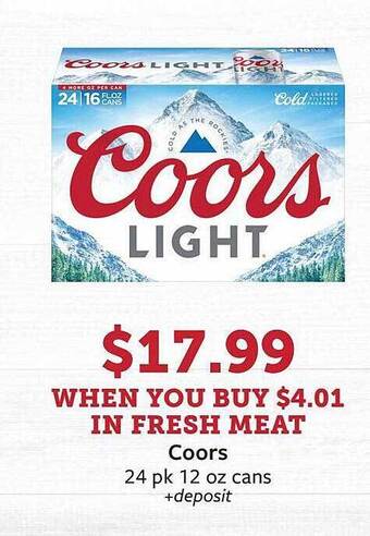 Fareway Coors light offer