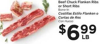 Food 4 Less Beef chuck flanken ribs or short ribs offer
