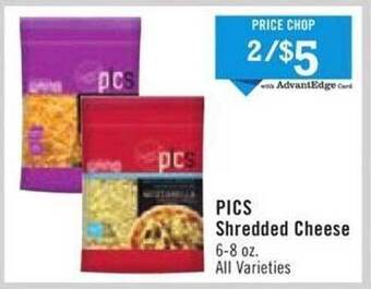 Price Chopper Pics shredded cheese offer