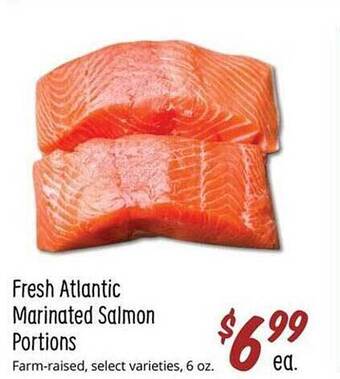 Sprouts Farmers Market Fresh atlantic marinated salmon portions offer