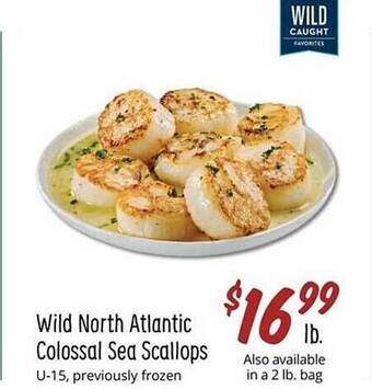 Sprouts Farmers Market Wild north atlantic colossal sea scallops offer