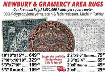 Ocean State Job Lot Newbury & gramercy rugs offer