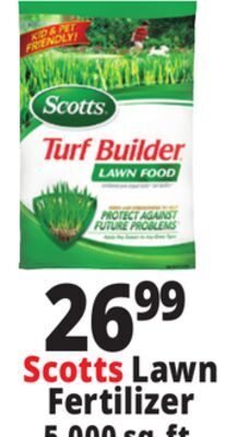 Ocean State Job Lot Scotts lawn fertilizer offer