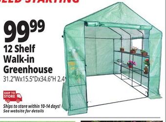 Ocean State Job Lot 12 shelf walk-in greenhouse offer