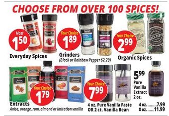 Ocean State Job Lot Everyday spices offer