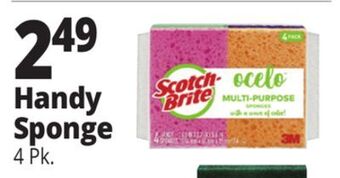 Ocean State Job Lot Ocelo anti-bacterial sponges, 4 pack offer