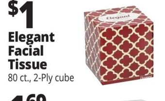 Ocean State Job Lot Elegant face tissue, 1 box offer