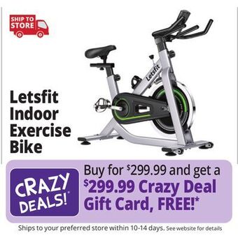 Ocean State Job Lot Letsfit indoor exercise bike offer