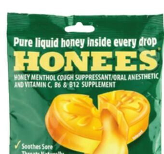 Ocean State Job Lot Honees honey menthol cough drops, 20-count offer