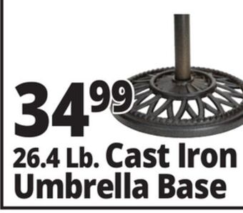 Ocean State Job Lot Cast iron patio umbrella base, 26 lbs offer