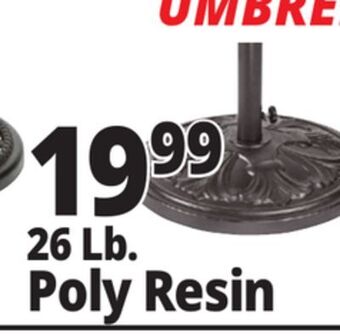 Ocean State Job Lot Polyresin umbrella base, 26 lbs offer