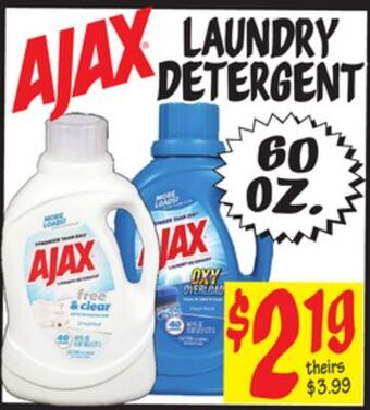 Ollie's Ajax® laundry detergent offer
