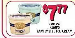 Kemps family size ice cream