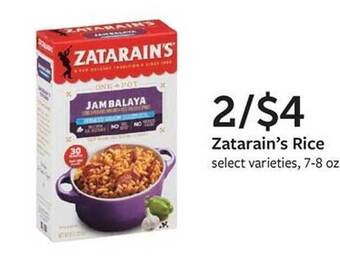 Fareway Zatarain's rice offer