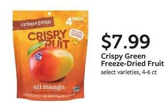 Fareway Crispy green freeze-dried fruit offer