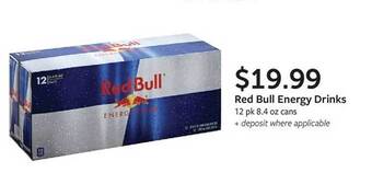 Fareway Red bull energy drink offer