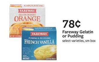 Fareway Fareway gelatin or pudding offer