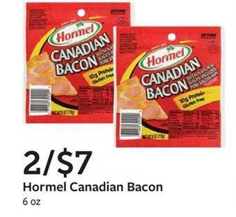 Fareway Hormel canadian bacon offer