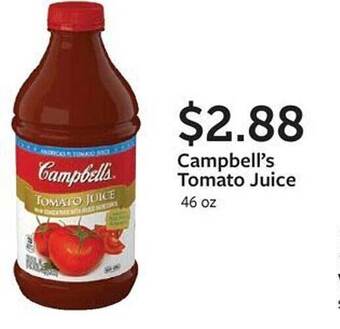 Fareway Campbell's tomato juice offer