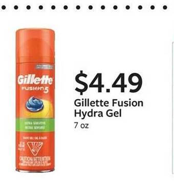 Fareway Gillette fusion hydra gel offer