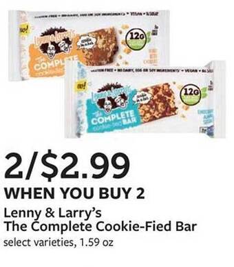 Fareway Lenny & larry's the complete cookie-fied bar offer