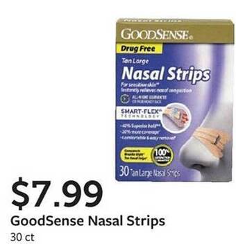 Fareway Goodsense nasal strips offer