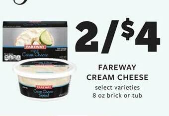 Fareway Fareway cream cheese offer